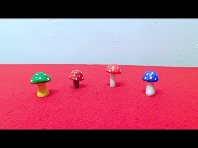 DIY Miniature Toadstool Mushroom Using Air Dry Clay and Mod Podge. How Strong Are They?