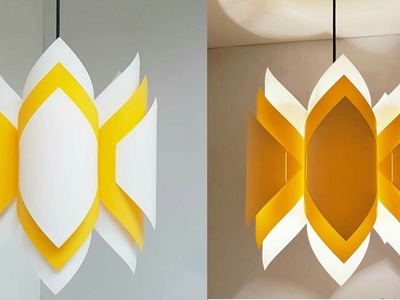 DIY paper lamp.lantern.how to make a pendant light out of paper.paper craft.art my passion 45