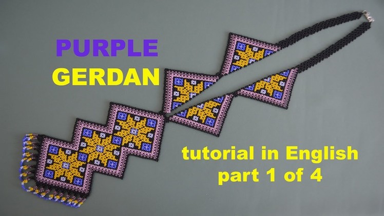 DIY Purple Gerdan part 1.4. Beading and Miroslava TV