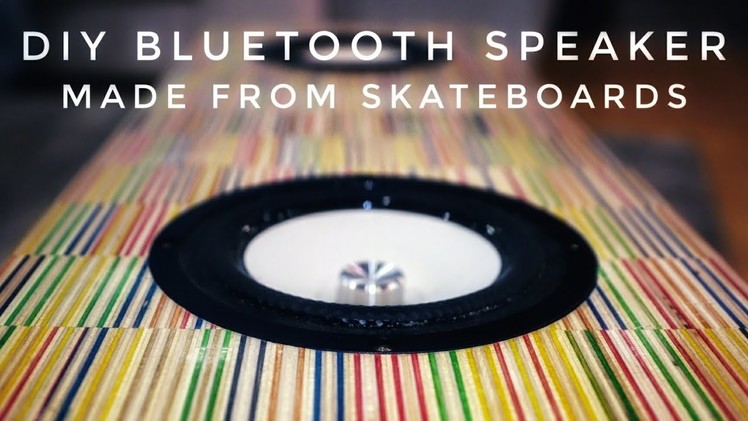 DIY Recycled Skateboard Speaker || portable bluetooth boombox build tutorial