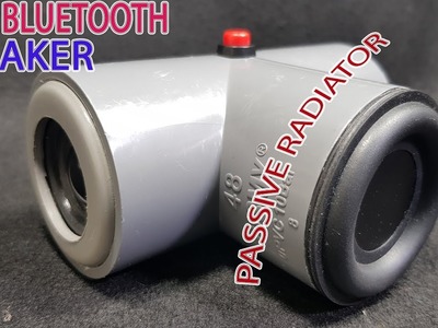 DIY v2 PVC Bluetooth Speaker with Passive radiator