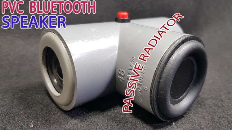 DIY v2 PVC Bluetooth Speaker with Passive radiator