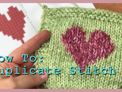 Duplicate Stitch Knitting | Embroidery on Knitting | Duplicate Stitch Embroidery on Knitting