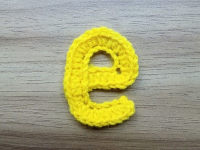 E | Crocheting Alphabet e | How to Crochet Small Letter e | Lower Case Crocheting Tutorial