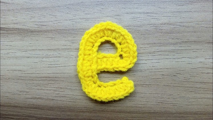 E | Crocheting Alphabet e | How to Crochet Small Letter e | Lower Case Crocheting Tutorial