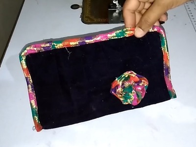 Easy and Simple Fabric Purse Making At Home || How To Make Purse.Pouch With Waste Cloth || DIY Purse