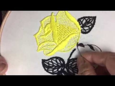 Hand embroidery easy stitch how to make for cushion or pillow embroidery designs