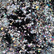 Holographic Dark Gray Black Cellophane Glitter Flakes Bag Glitter Flakes Cellophane Flakes Iridescent Flakes Nail Mylar Flakes