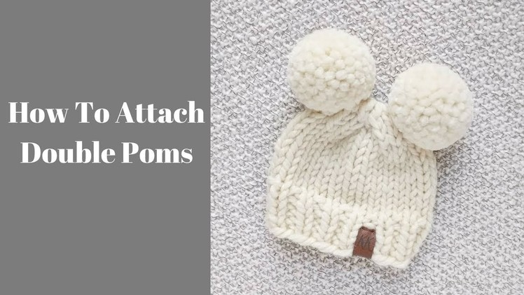 How to attach double poms