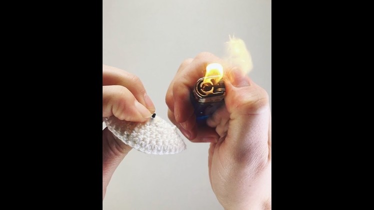 How to attach safety eyes with plain shank - amigurumi tip
