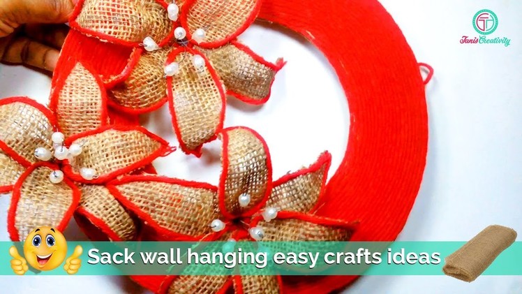 How to create sack wall hanging with easy crafts ideas | Sack Crafts | Best out of waste | DIY
