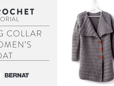 How to Crochet: Big Collar Women's Coat
