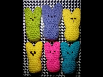 How to Crochet Peeps Bunny  Pattern