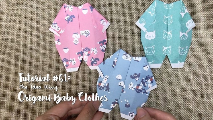 How to DIY Origami Baby Clothes? | The Idea King Tutorial #61