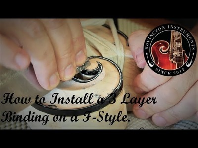How to Install a 3 Layer Binding on a F-Style