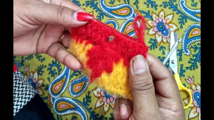 How to knit - beautiful leaf design in hindi - crochet pattern