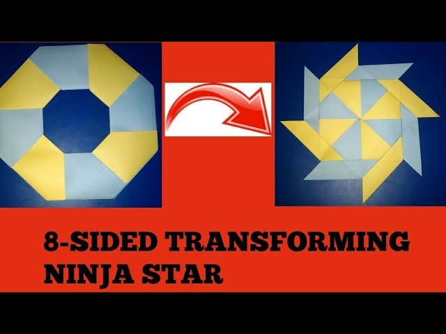 How to make 8 - sided transforming ninja star DIY | CREATIVE CRAFTS