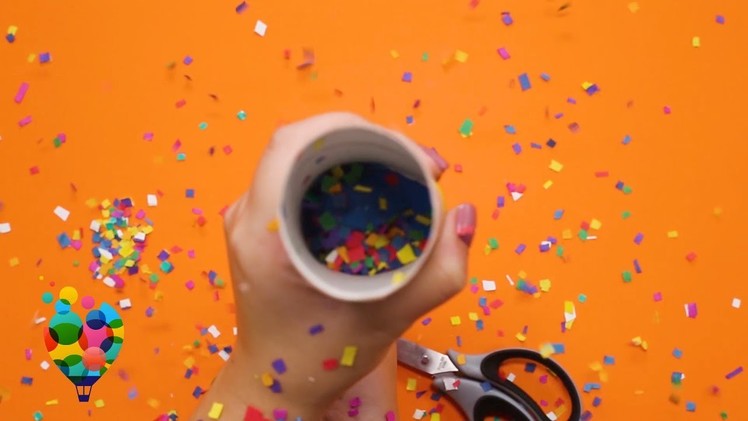 How To Make A Confetti Popper From A Balloon! Easy DIY Tutorial For A Great Party | A+ hacks