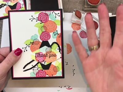 How to make a HAPPY spring card with Tailored Tag punched label sentiment