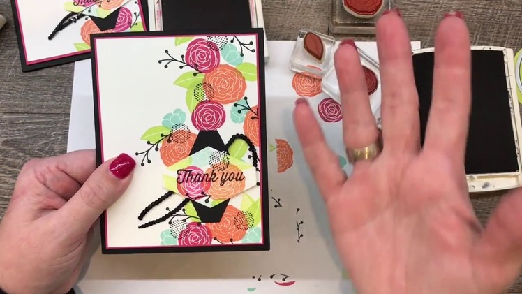 How to make a HAPPY spring card with Tailored Tag punched label sentiment