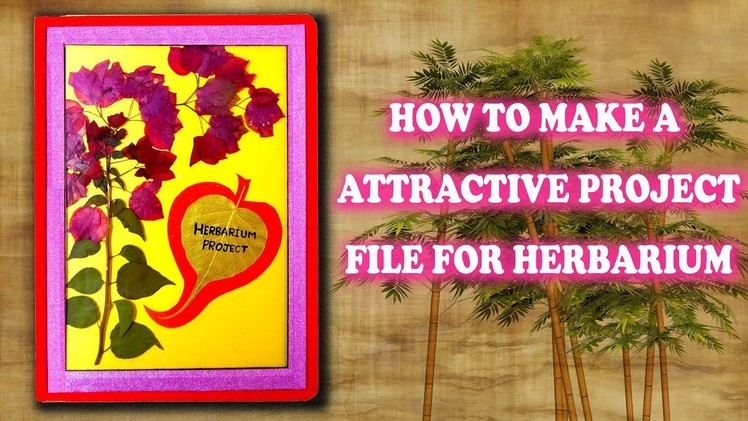 How to make a Herbarium project file || Attractive Project File for Herbarium