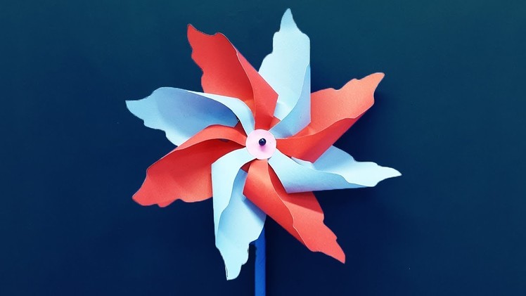 How to make a Paper Windmill - DIY Pinwheel making tutorial for Kids