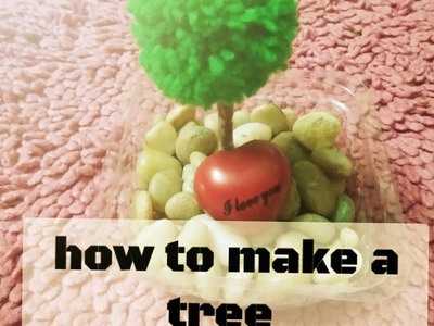 How to make a tree with Woollen thread - table decor-in craft fair channel