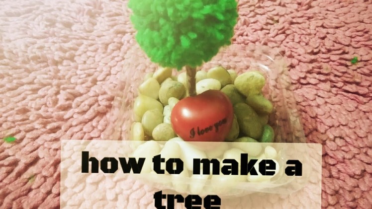 How to make a tree with Woollen thread - table decor-in craft fair channel