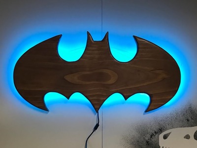 How to make a wooden Batman light