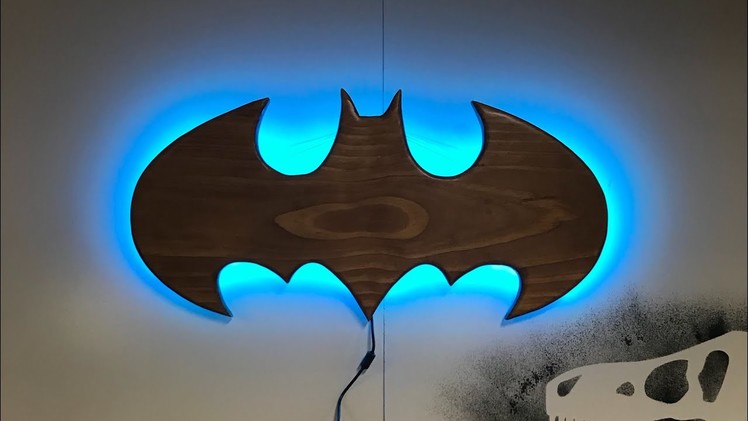How to make a wooden Batman light