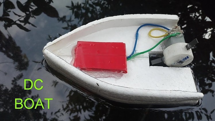 How to make an Electronic motor Boat using the Rmocol and DC motor
