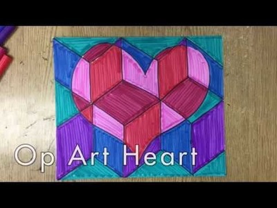 How to Make an Op Art Heart