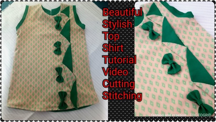 How to make BABY Dress for girl tunic top baby frock designing tutorial LATEST SUMMER DRESS DESIGNS