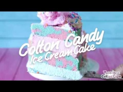 How to Make Cotton Candy Ice Cream Cake