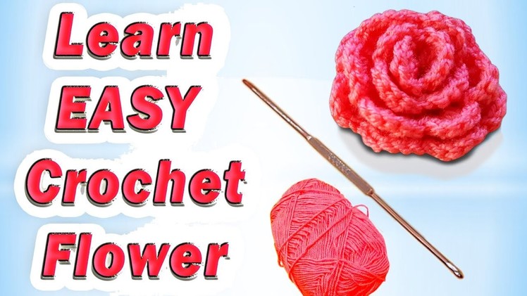How to Make EASY Crochet Flower Tutorial Urdu Hindi