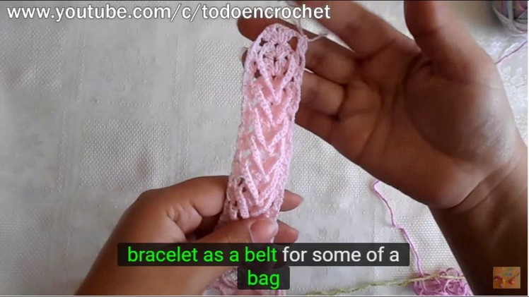 How to make ganchillo lace subtitled english easy and fast step by step