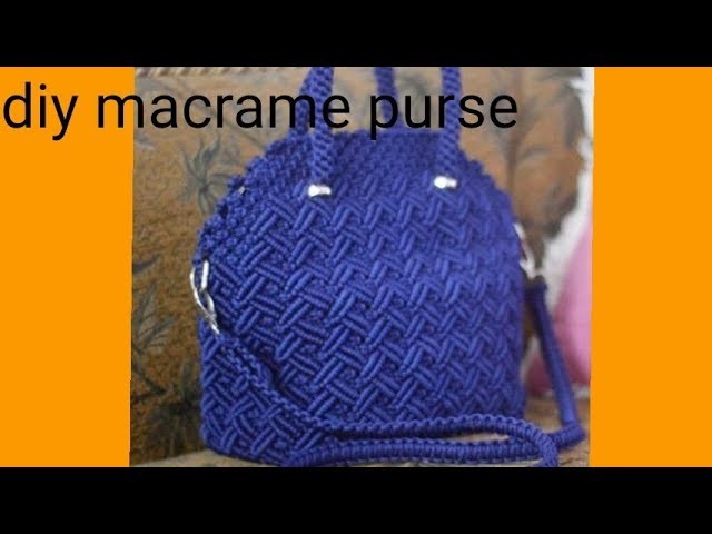 How to make macrame purse # design 19