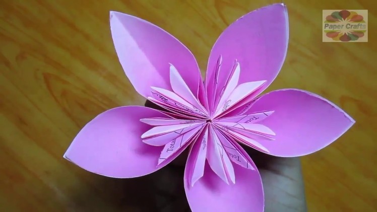 How to make Origami Kusudama Flower.Rose.easy origami flower instructions.|| By It's Maker PD 2018