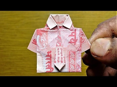 HOW TO MAKE SHIRT WITH TIE " PRO SHIRT " USING 20 RS. NOTE | #SuryaCraft