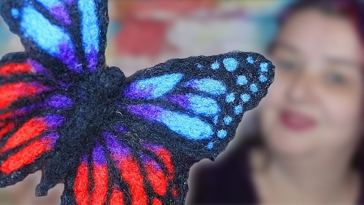 How to needle felt a butterfly  The Makerss 2d Needle Felting Kit