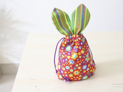 How To Sew A Bunny Bag!  Super Easy!