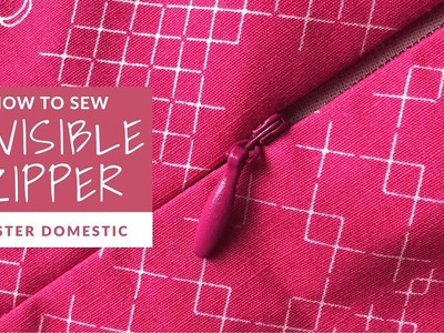 How to Sew an Invisible Zipper Tutorial with Mister Domestic