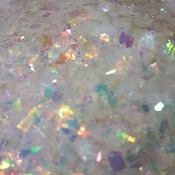 Iridescent Cellophane Glitter Flakes White Bag Mylar Flakes Yellow White 22