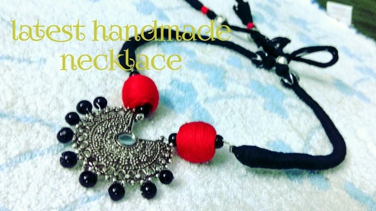 Latest designer handmade necklace || cotton thread diy || periwinkle TV