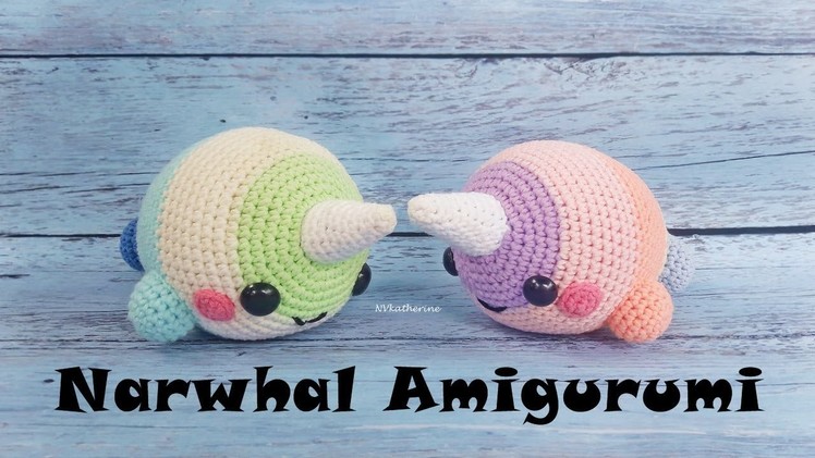 Narwhal Amigurumi Crochet [FULL TUTORIAL] | DIY Amigurumi