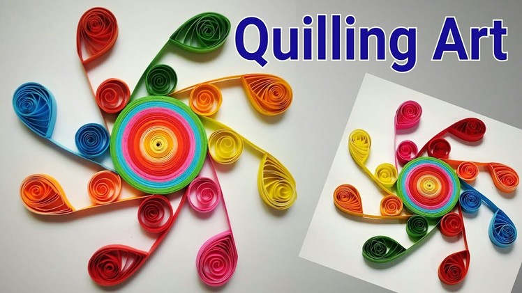 Quilling Art | How To Make Simple And Beautiful Quilling Art Design | Paper Quilling Art