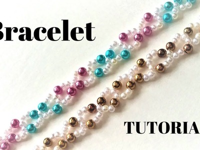 Simple beading pattern. Making jewelry at home. Fast , easy and fun!