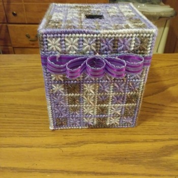 Sparkling in Purple Tissue Box
