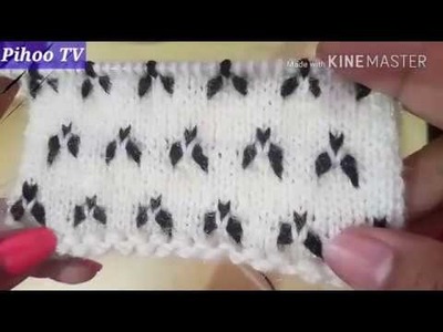 Two Colour Knitting design. Pattern #8# - YouTube