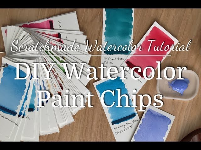 Watercolor Tutorial: DIY Watercolor Paint Chips